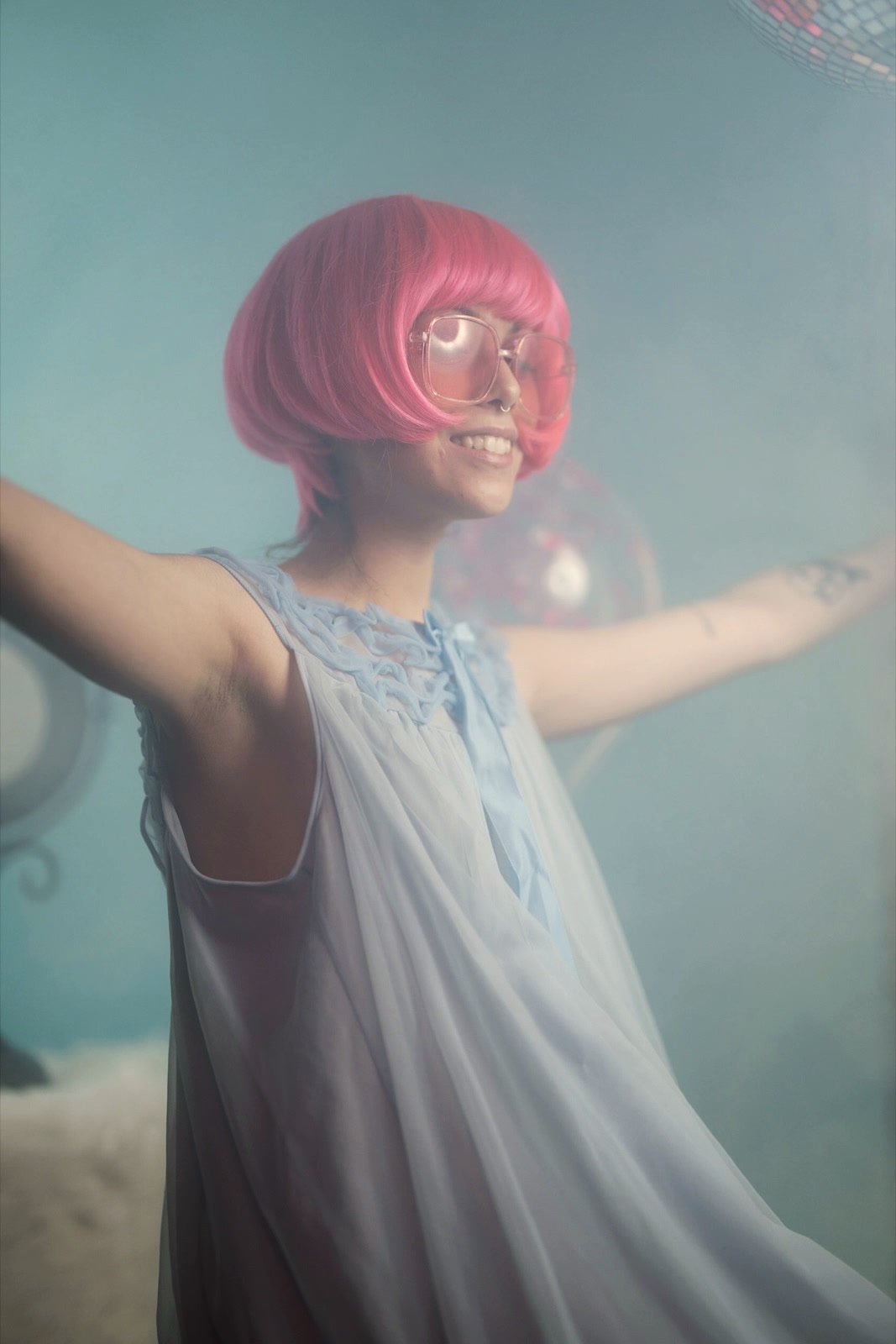 Séance beauté, boule disco